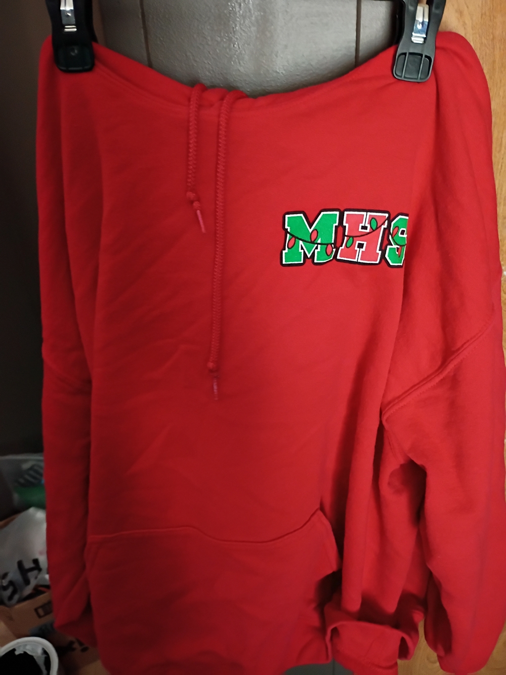 Gildan Red Pullover Hoodie with Tag